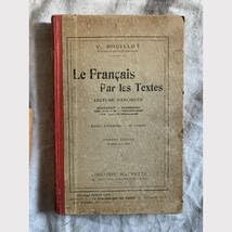 Amazon.co.jp: フランス 1921年 出版 赤 教科書 フランス語 装丁 本